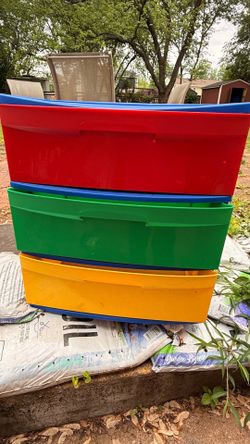Colorful 3 drawers storage