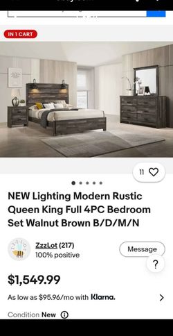 4 PC like-new bedroom set