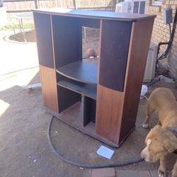 Shelf And Speakers.