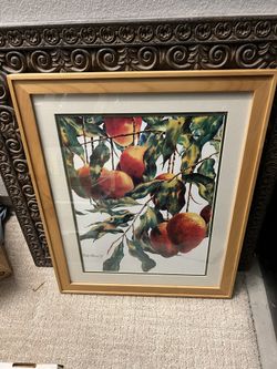 Beautiful Framed Expensive Painting Hawaiian Painter 18” X 14” 