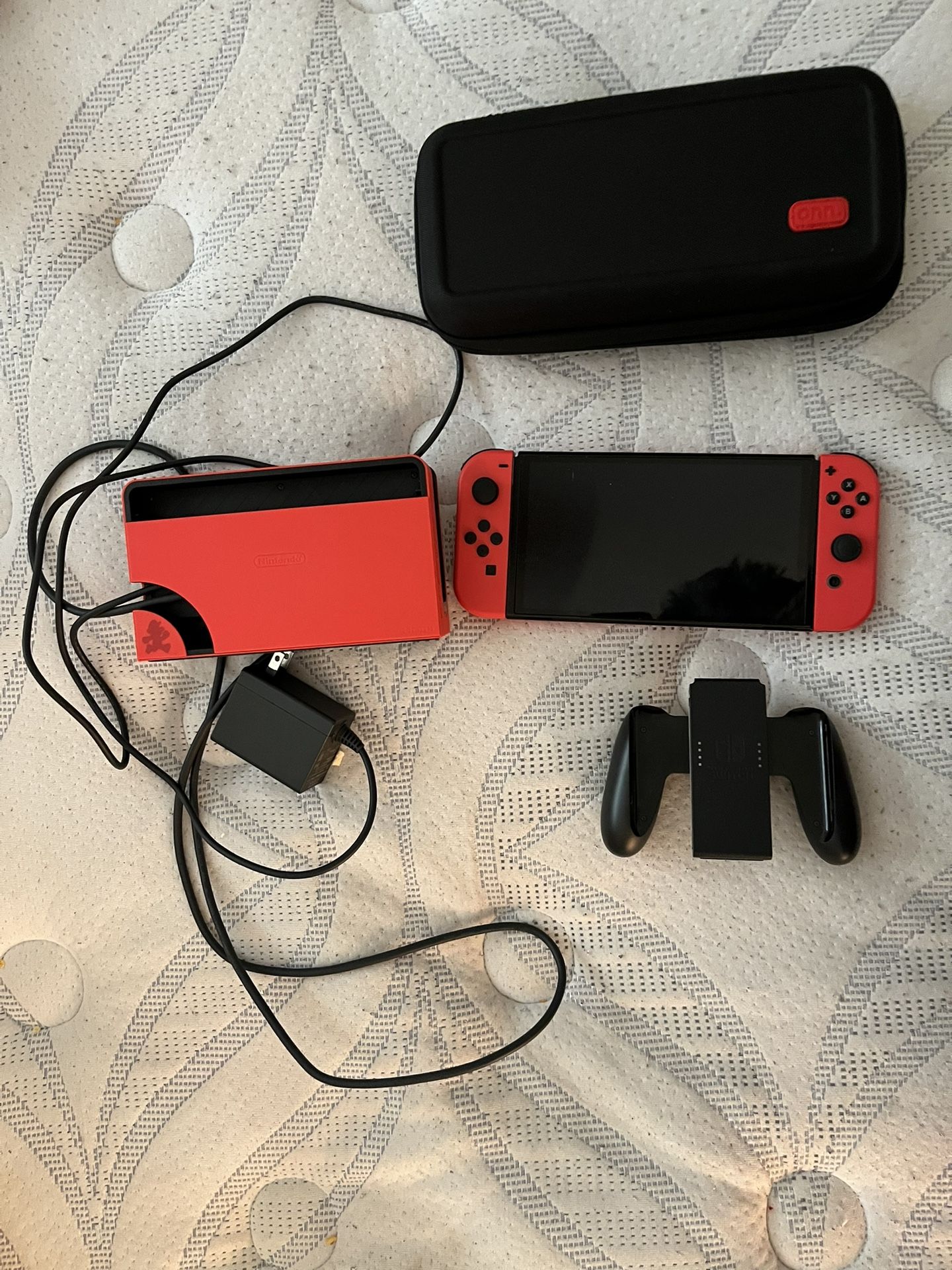 Nintendo Switch Mario Edition With Carrying Case