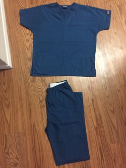 Teal scrub set
