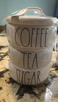 Rae Dunn coffee tea sugar