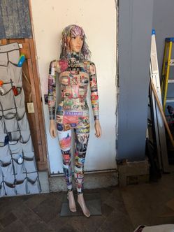 Mannequin Full Body Designed by Local Artist w Stand