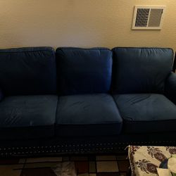 Sofa dark Blue  2  pieces (2 &3 seats)