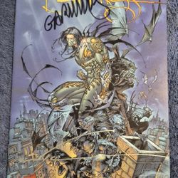 THE DARKNESS SPECIAL PREVIEW SIGNED x2 ENNIS SILVESTRI 1996 NM TOP COW IMAGE