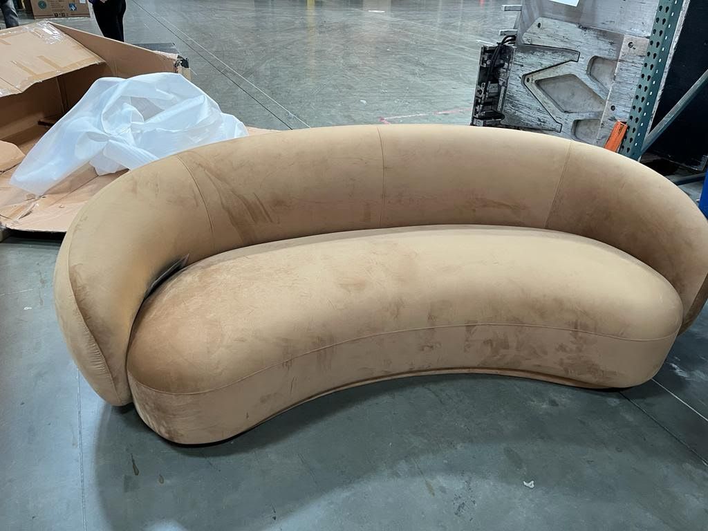 Warehouse Sale! Kendall Cognac Velvet Sofa for Sale in Ontario, CA OfferUp