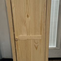 Unfinished Natural Pine Wood Accent Cabinet (48 in. H x 18 in. W x 15 in. D)