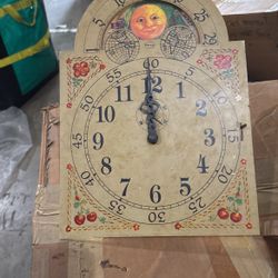 GRANDFATHER CLOCK MOVEMENT FACE PLATE 