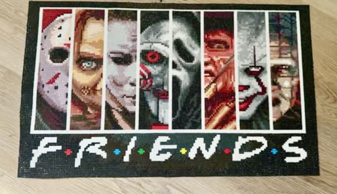 Horror characters Friends Diamond art