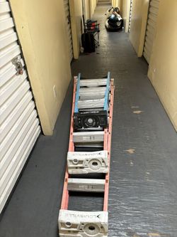 Set of 3 Fiberglass A frame ladders