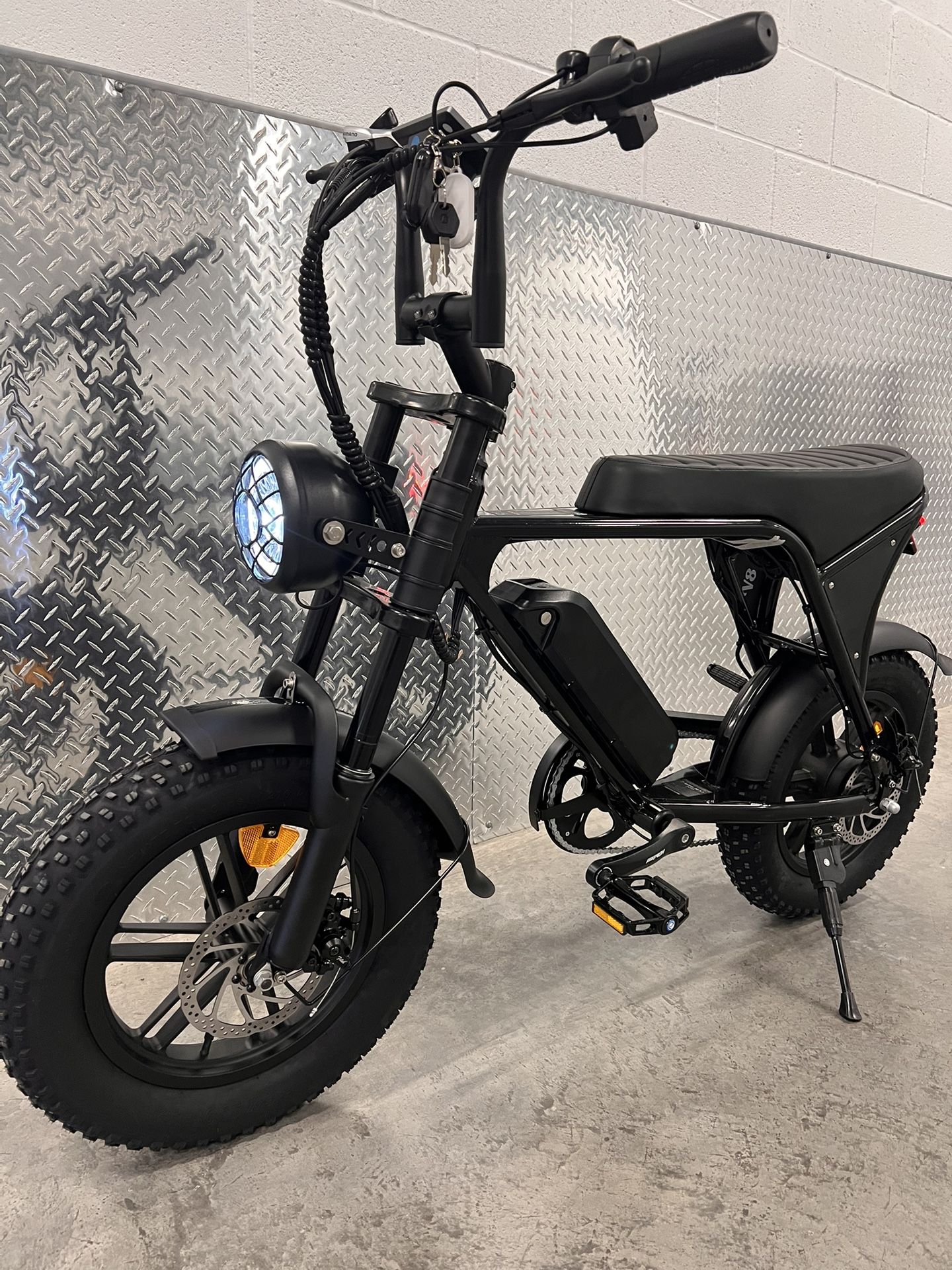 Electric Mini e-Bike, 16x4.0(Fat Tire), 11ah Battery, 20mph Top Speed, 5speed Pedal Assist, 7 Speed Shimano
