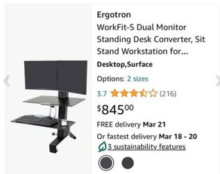 Workfit-S Standing Desk Workstation