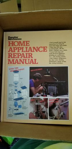 1981 Popular Mechanics Home Appliance Repair Manual.