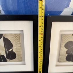 Ser Of Two Small Frames Measurements On The Picture 