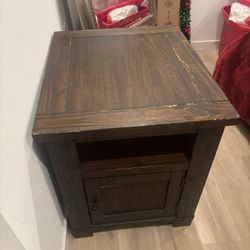 two end tables & tv stand 