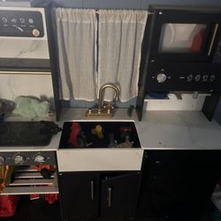 play wooden kitchen for kids