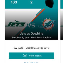 Dolphins Vs jets With Orange Parking 