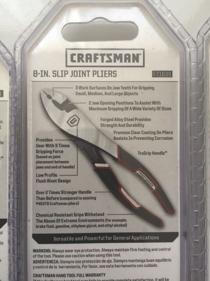 Craftsman Assorted Pliers New for Sale in Santa Ana, CA - OfferUp