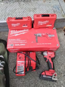 This is a Milwaukee M18 FUEL 2-Tool Combo Kit (model #3697-22), which includes a brushless hammer drill and a hex impact driver.