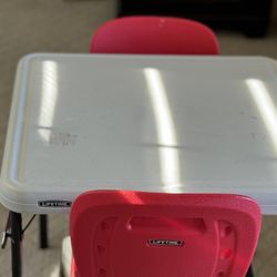 Lifetime Kids Table And 2 Chairs