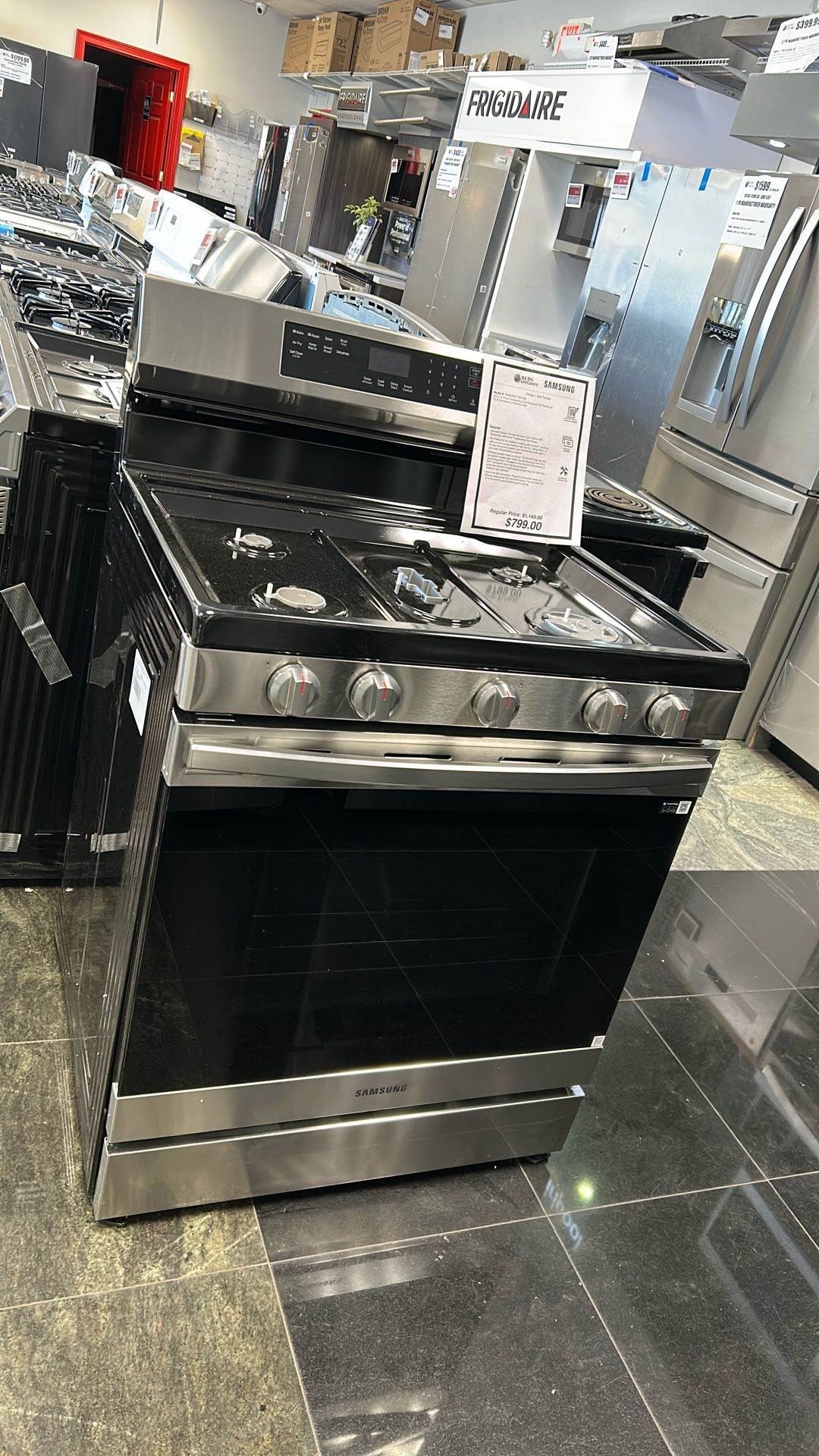 Open Box New Gas Stove