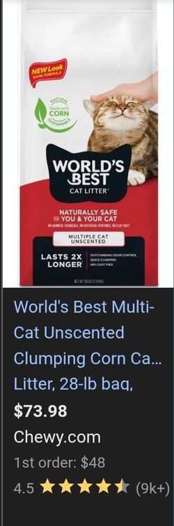 WORLD'S BEST KITTY LITTER 28 LB