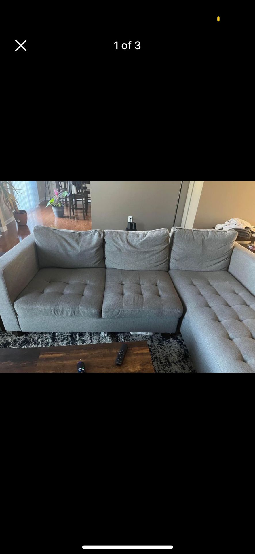World market Sectional Couch