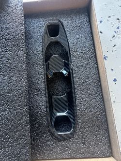 Genuine Carbon Fiber Console Gear Shift Button Panel for Corvette C8