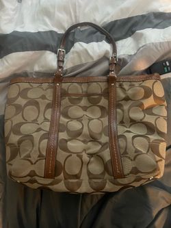 Coach Signature Jacquard tote