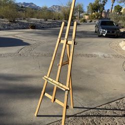 Wood Artist Easel – Solid & Adjustable