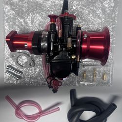 Red PWK28 Carburetor Setup / Brand New / Mini Bike / MiniBike / Go Kart