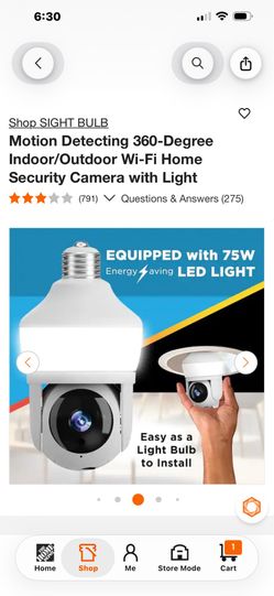 I sight bulb 360 security camera