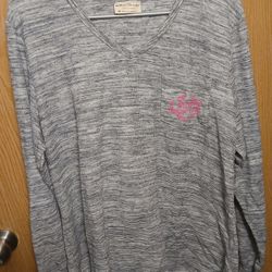 Size 3X - Bobbie Brooks Pajama Top/Shirt Grey Long Sleeve