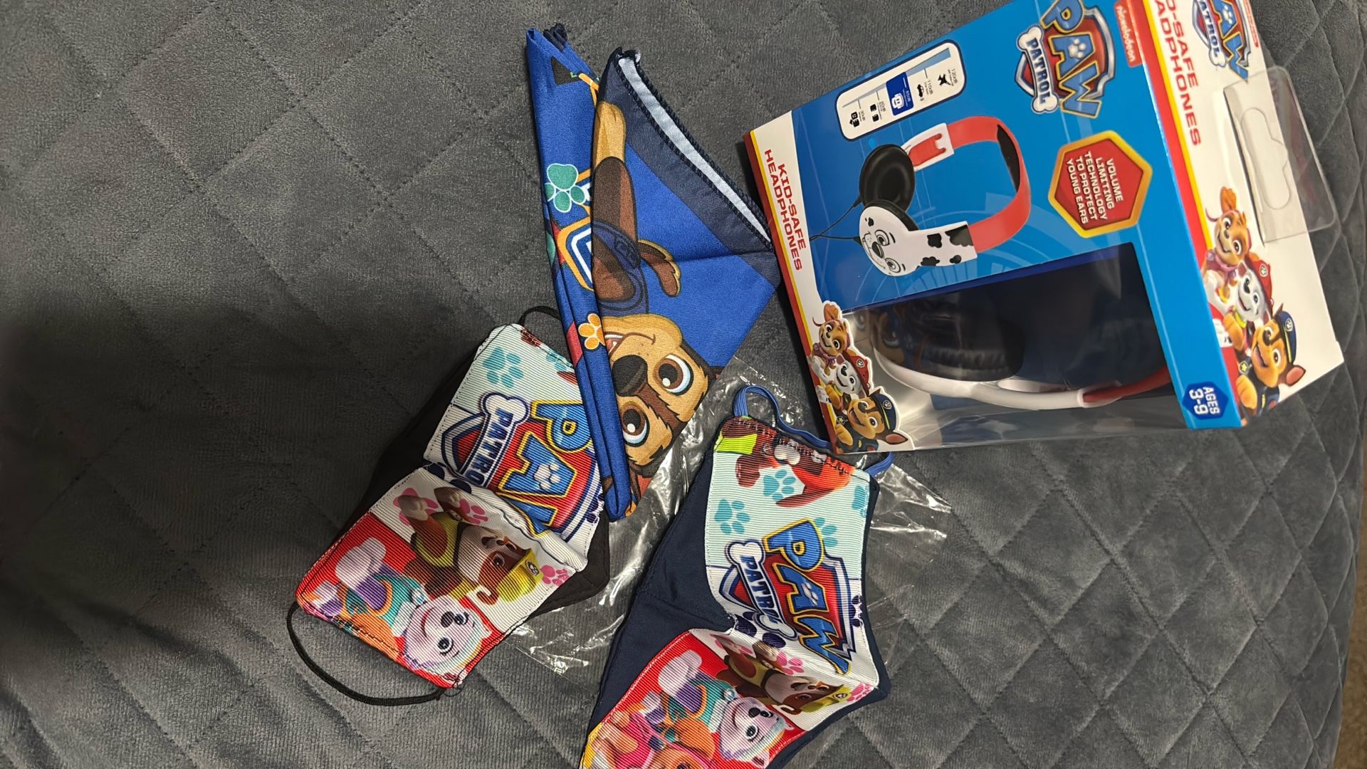 Paw Patrol Headphones, Face Mask & Hankie 