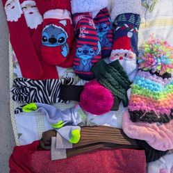 Little Girls Snuggie Socks - Christmas Theme & More