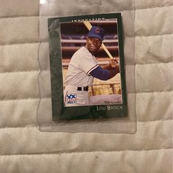 Lou Brock Card