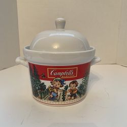 Vintage 1993 Campbell's Soup Tureen / Bowl With Lid *No Ladle* Campbell Kids