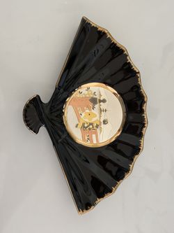 Vintage Chokin 24 Karat Fan Plate