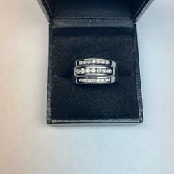 Men’s White Gold Diamond Ring