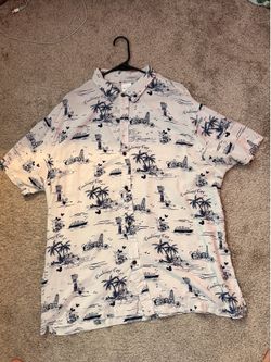Disney Cruise Line Castaway Cay Button-Up Shirt – Mickey & Friends – Size XL