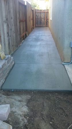 Concrete walkways