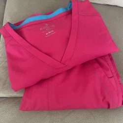 Med Couture Hot Pink Scrubs