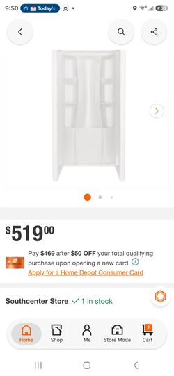 Delta Caulkless Shower Kit
