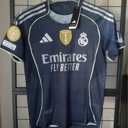 Adidas Mens Real Madrid Away Jersey Authentic Size Large No Trade 