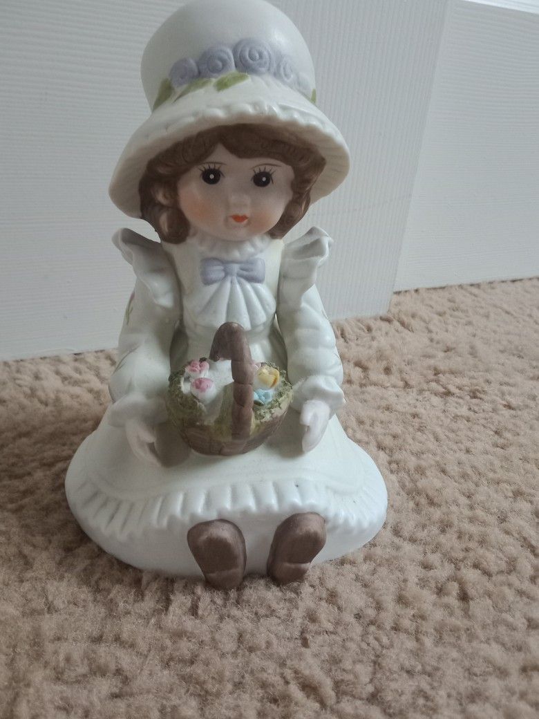 Vintage Porcelain Girl Doll/ Figurine