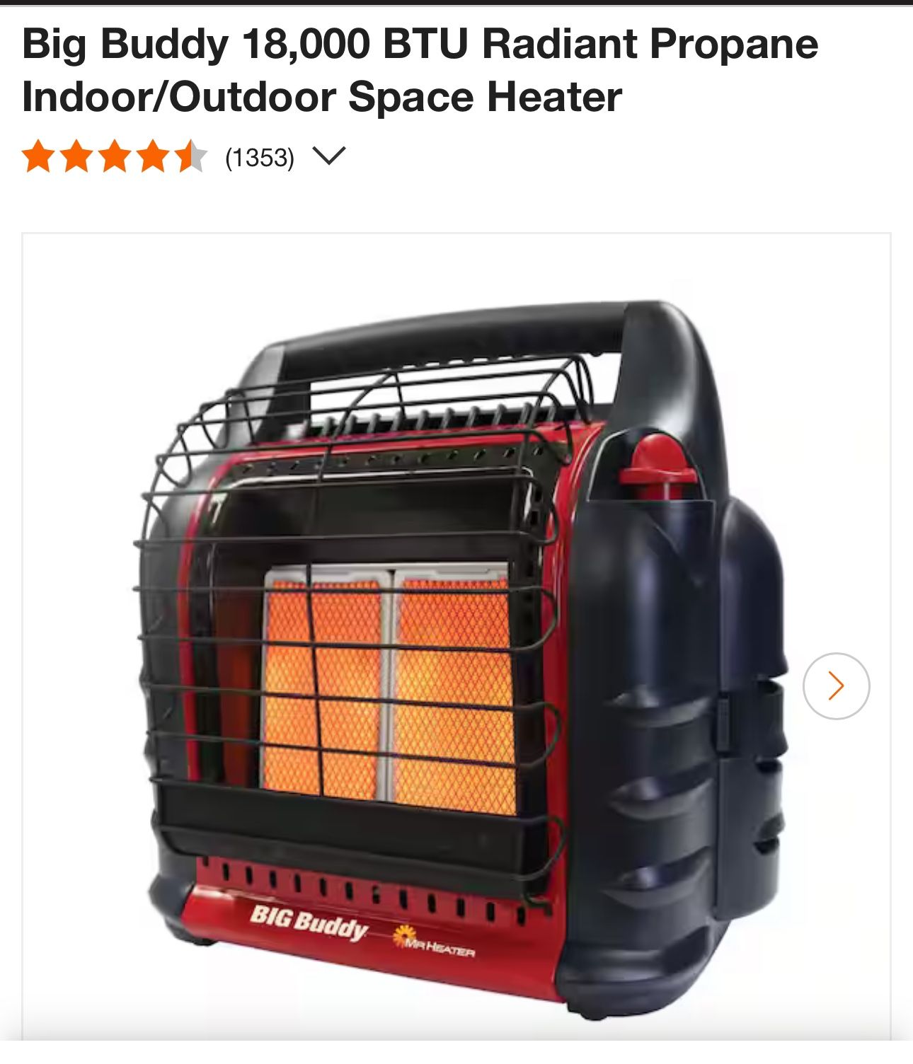 Big Buddy 18,000 Space Heater