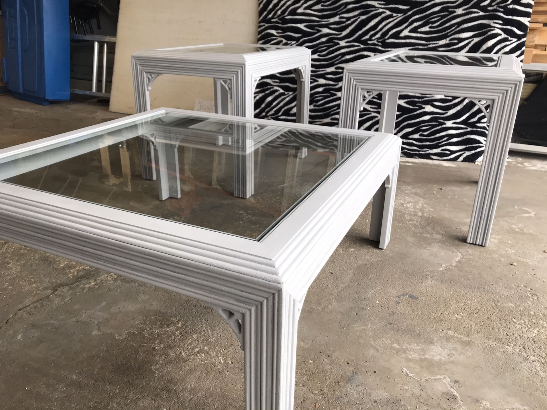 Chalk Painted Coffee Table and End Tables