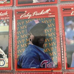 1990 Donruss BC-8 Kirby Puckett Error Card  MT-NM