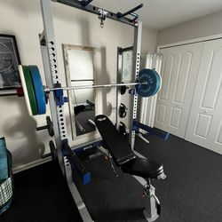 Perfect Christmas Gift! Fitness Gear Pro HR 600 Half Rack + Weights + Olympic Bar – $600 (Local Pickup Only)